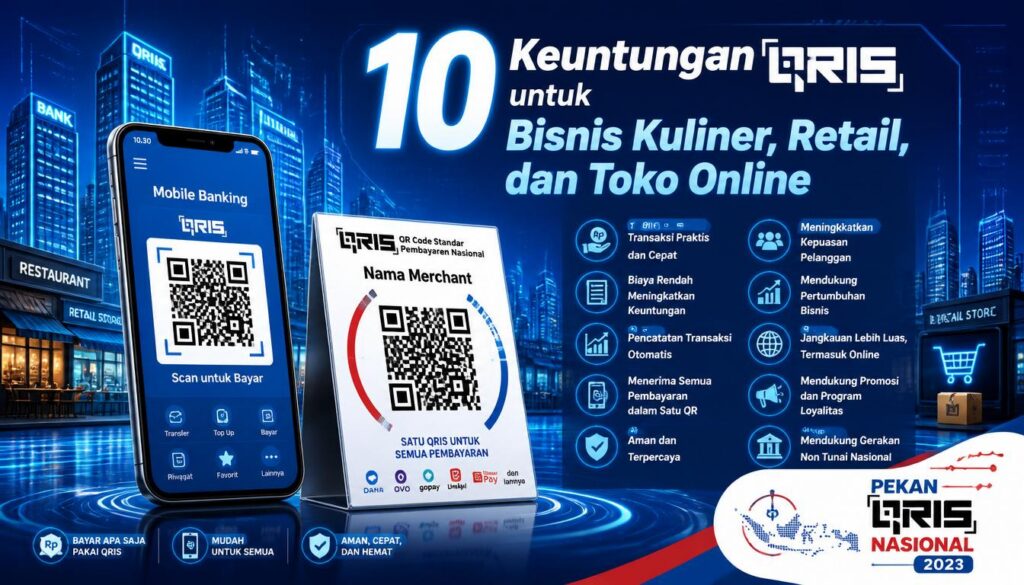 10 Keuntungan QRIS untuk Bisnis Kuliner, Retail, dan Toko Online