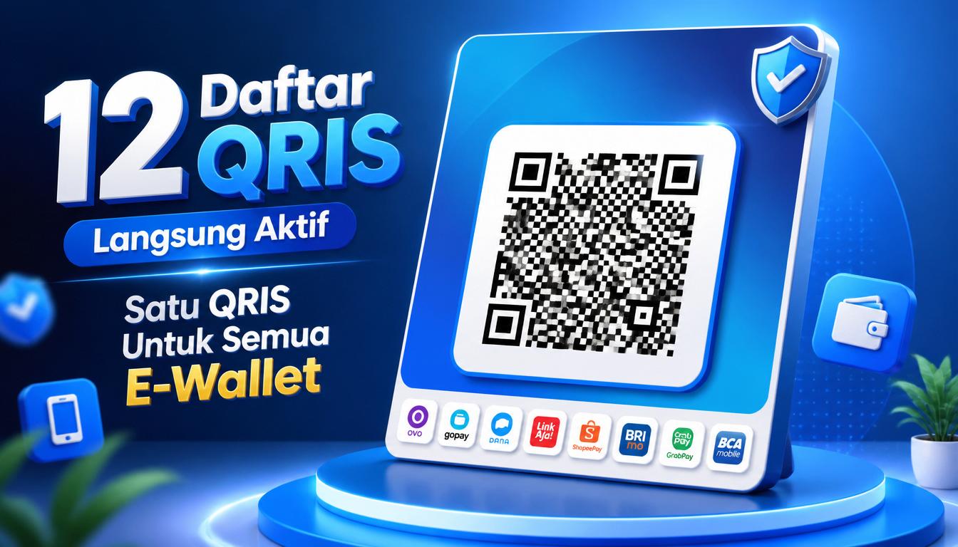 12 Daftar QRIS Langsung Aktif – Satu QRIS Untuk Semua E Wallet