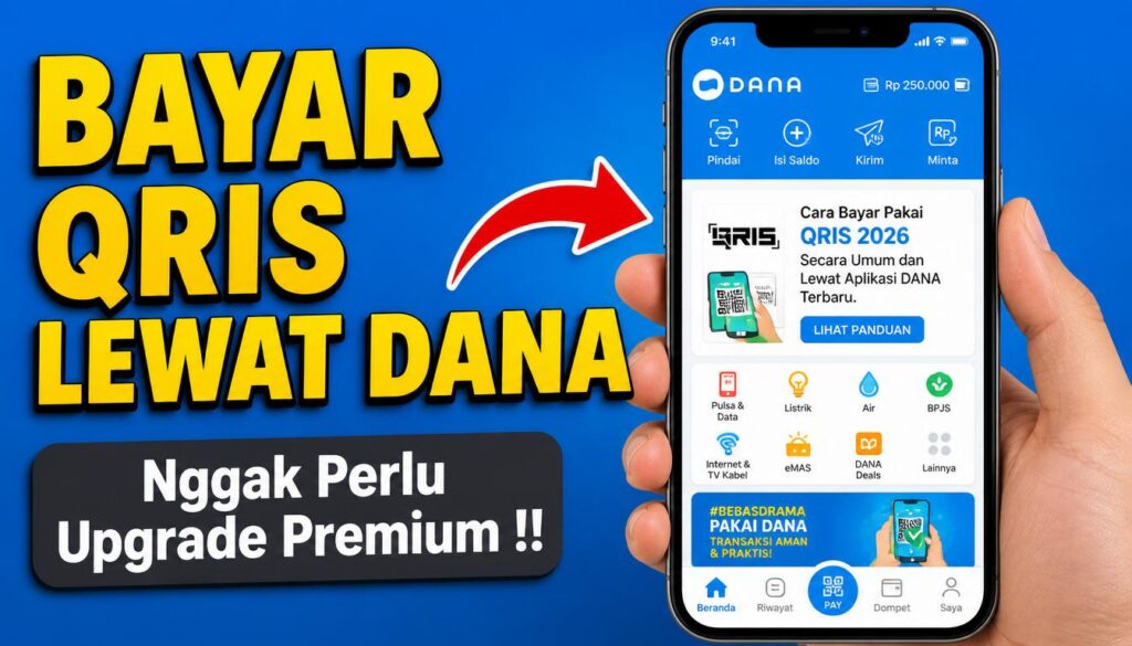 Cara Bayar Pakai QRIS 2026 Secara Umum dan Lewat Aplikasi DANA Terbaru