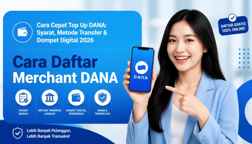 Cara Cepat Top Up DANA Syarat, Metode Transfer & Dompet Digital