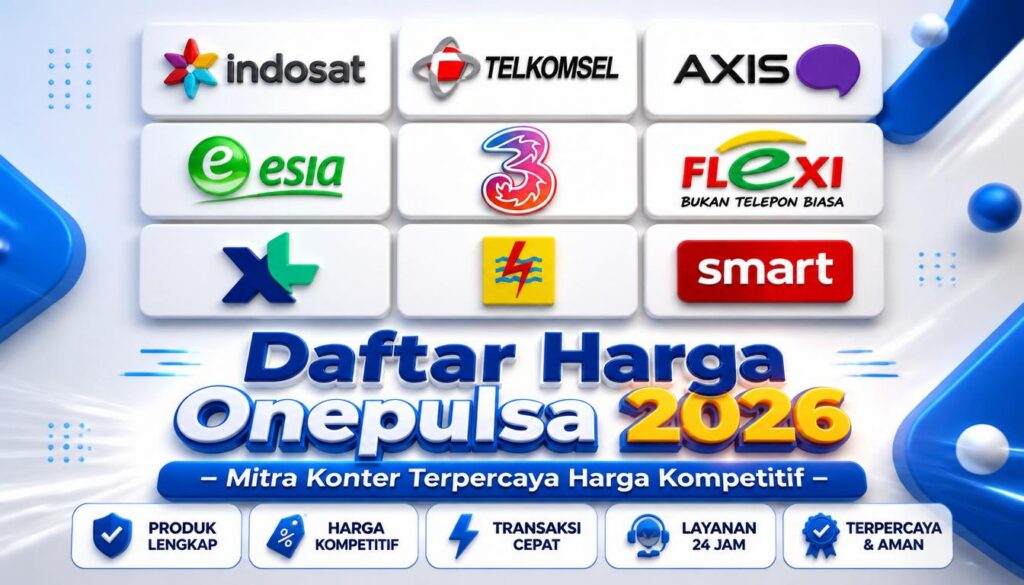 Daftar Harga Onepulsa 2026 – Mitra Konter Terpercaya Harga Kompetitif