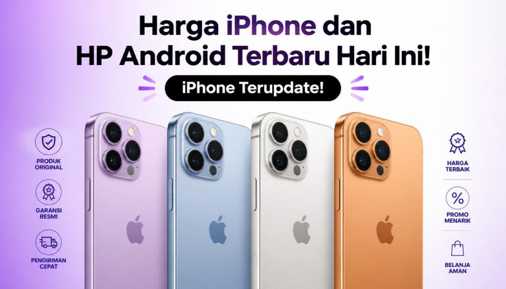 Harga iPhone dan HP Android Terbaru Hari Ini