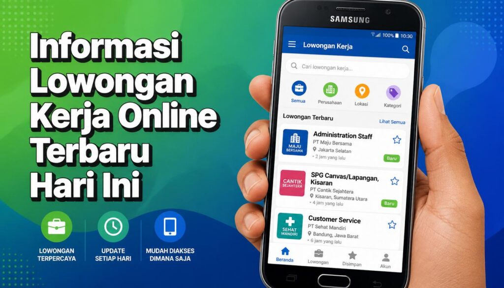 Informasi Lowongan Kerja Online Terbaru Hari Ini