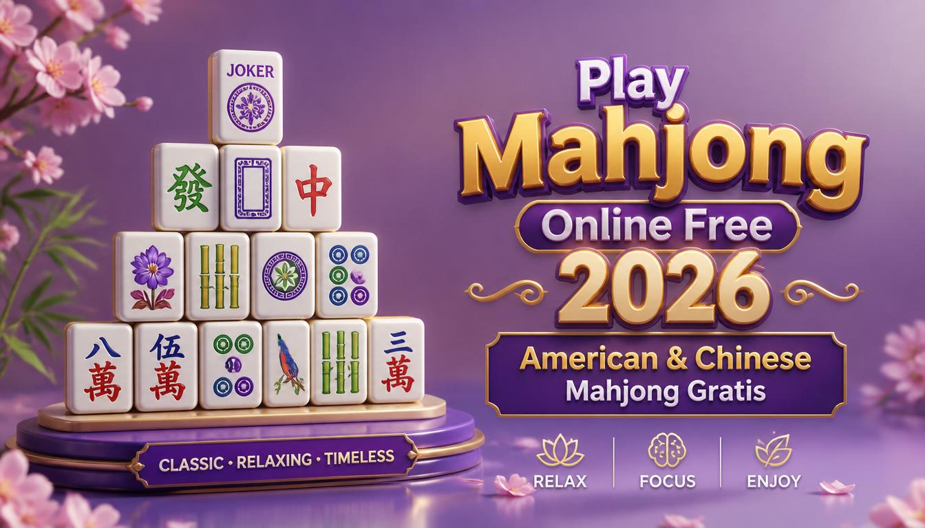 Play Mahjong Online Free 2026 – American & Chinese Mahjong Gratis