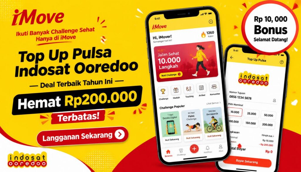 Top Up Pulsa Indosat Ooredoo Deal Terbaik Tahun Ini Hemat Rp200.000 Terbatas!