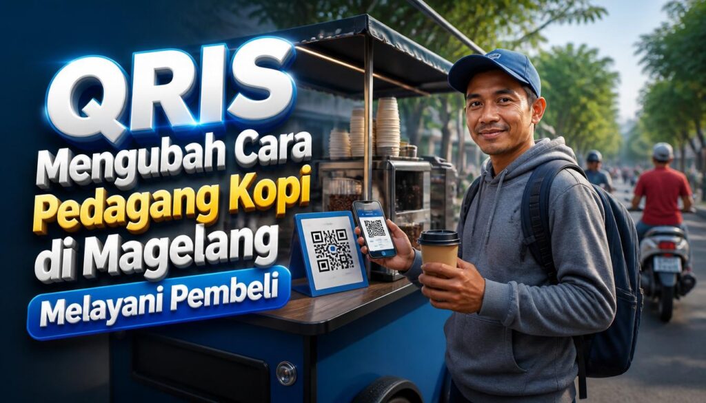QRIS Mengubah Cara Pedagang Kopi di Magelang Melayani Pembeli