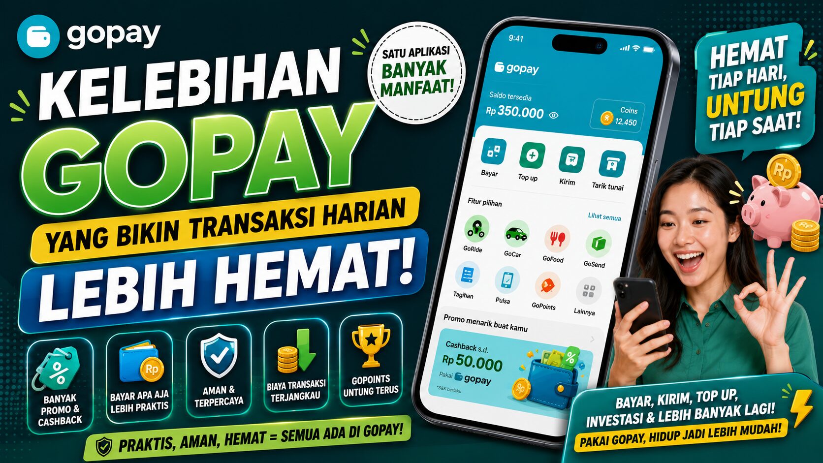 Ilustrasi: Kelebihan Gopay yang Bikin Transaksi Harian Lebih Hemat