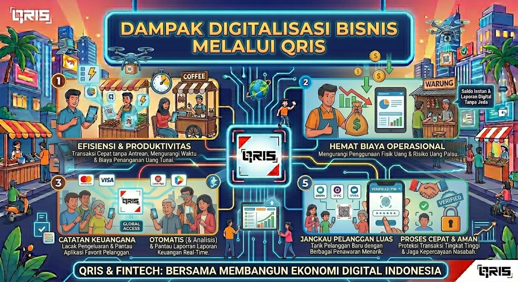 Dampak Digitalisasi Bisnis melalui QRIS