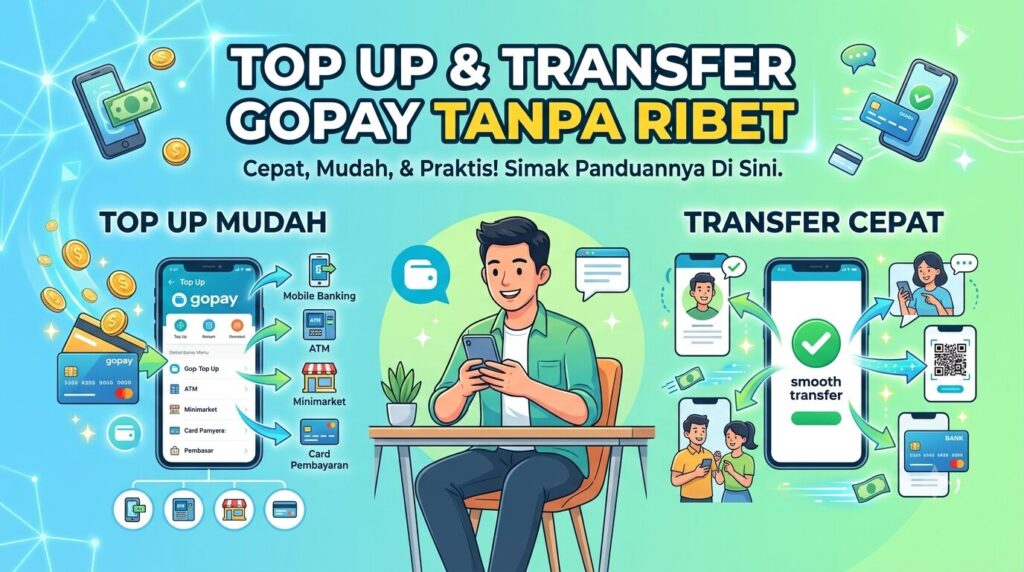 Ilustrasi: Top Up Gopay dan Transfer Gopay Tanpa Ribet