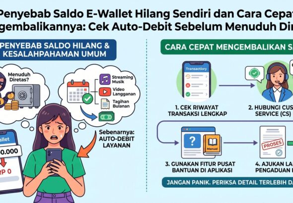 Ilustrasi: Penyebab Saldo E-Wallet Hilang Sendiri dan Cara Cepat Mengembalikannya: Cek Auto-Debit Sebelum Menuduh Diretas
