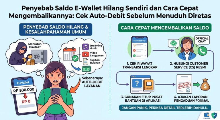 Ilustrasi: Penyebab Saldo E-Wallet Hilang Sendiri dan Cara Cepat Mengembalikannya: Cek Auto-Debit Sebelum Menuduh Diretas
