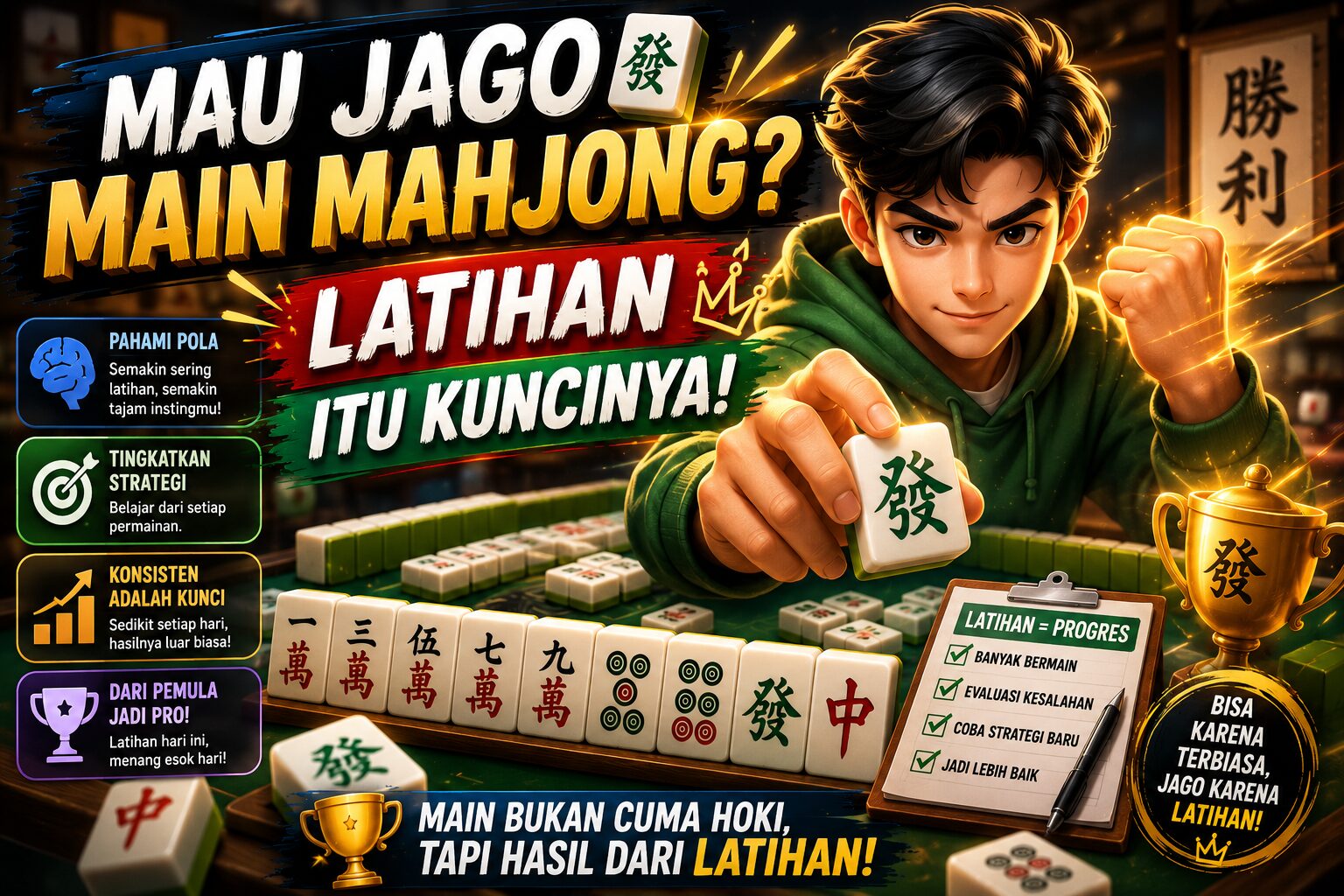 Mau Jago Main Mahjong Latihan Itu Kuncinya