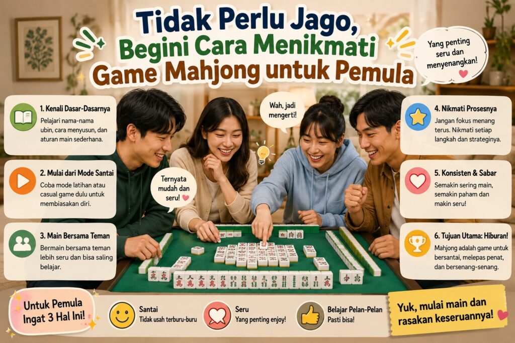 Tidak Perlu Jago, Begini Cara Menikmati Game Mahjong untuk Pemula